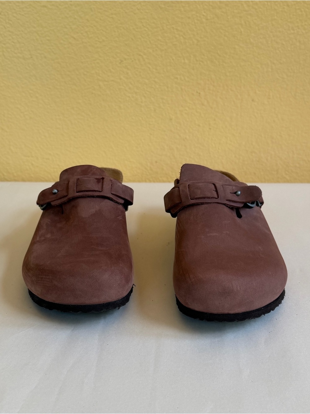 Papillio Dana Birkenstock Wedge Clogs Mauve Brown Nubuck EU 41 US 10 NWOB - Picture 5 of 12